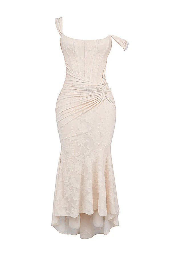 Margot – Robe longue sans manches à la coupe sirène élégante