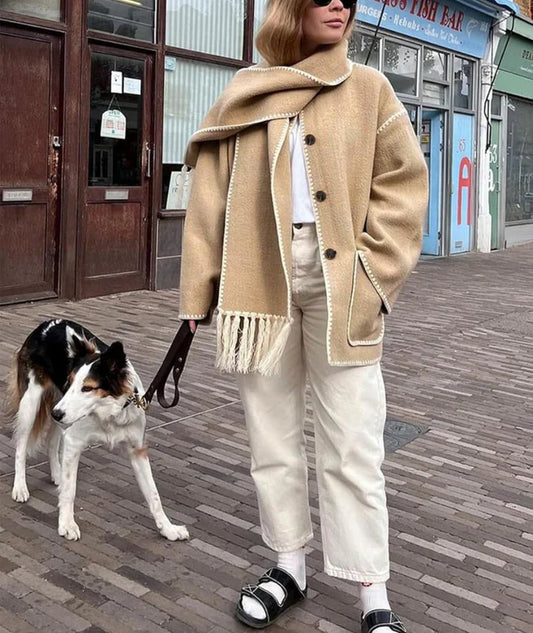 Evie – Manteau long au style élégant et naturel