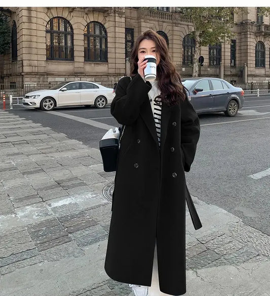 Alessia - Manteau Long Élégance Intemporelle