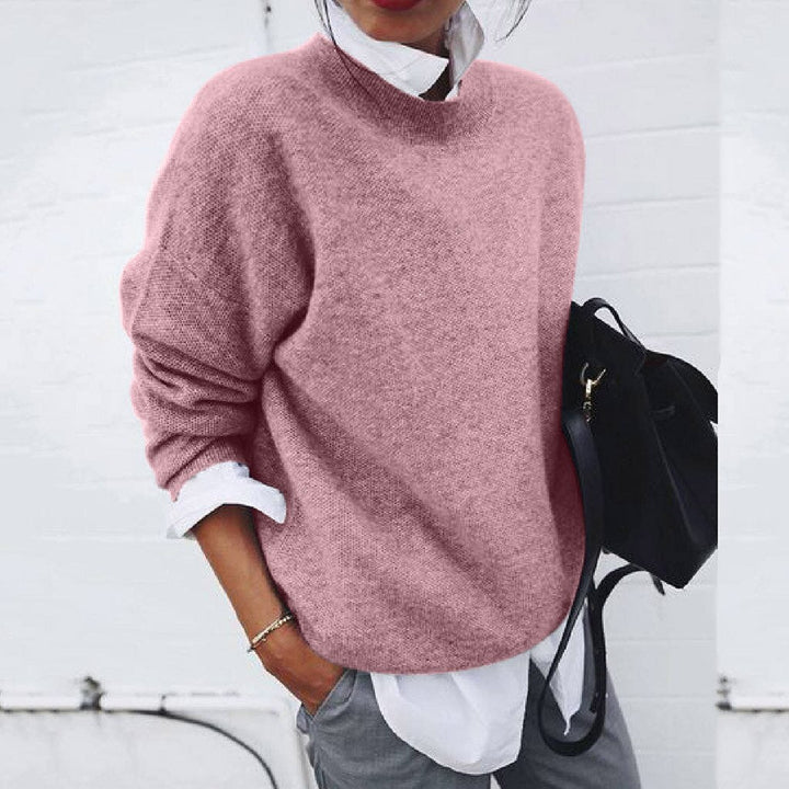 Florence - Pull à col rond pour femme, inspiration cachemire