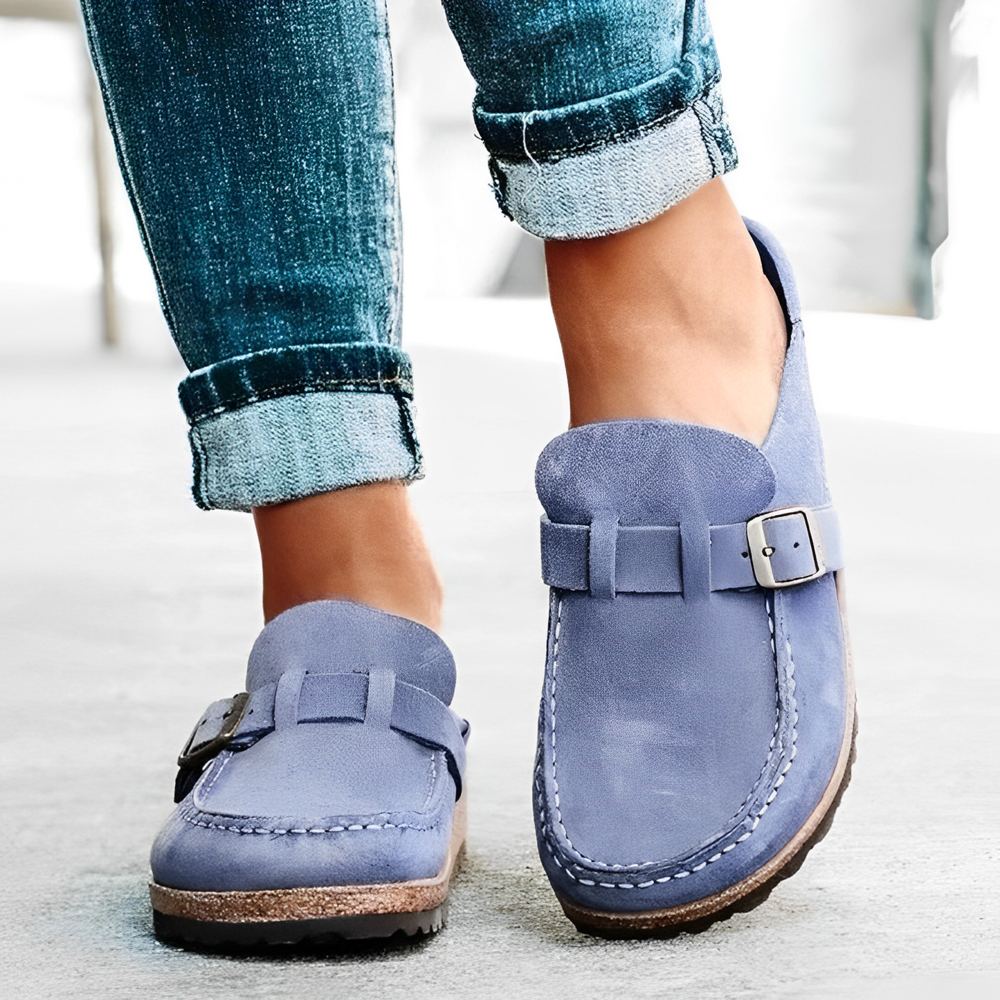 Lea - Sandales style mocassins pour femme