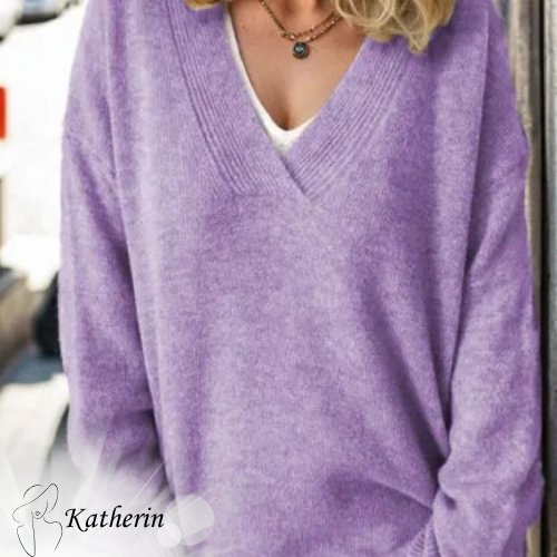 Katherin - Pull à col en V