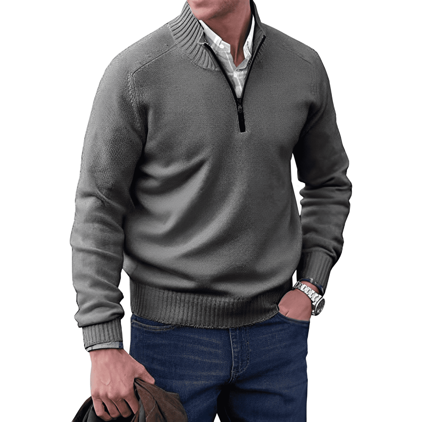 Ciro – Pull texturé au style casual masculin