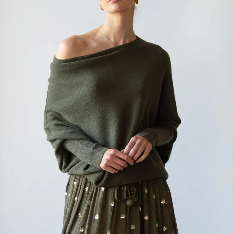 Marce - Pull Drapé Asymétrique