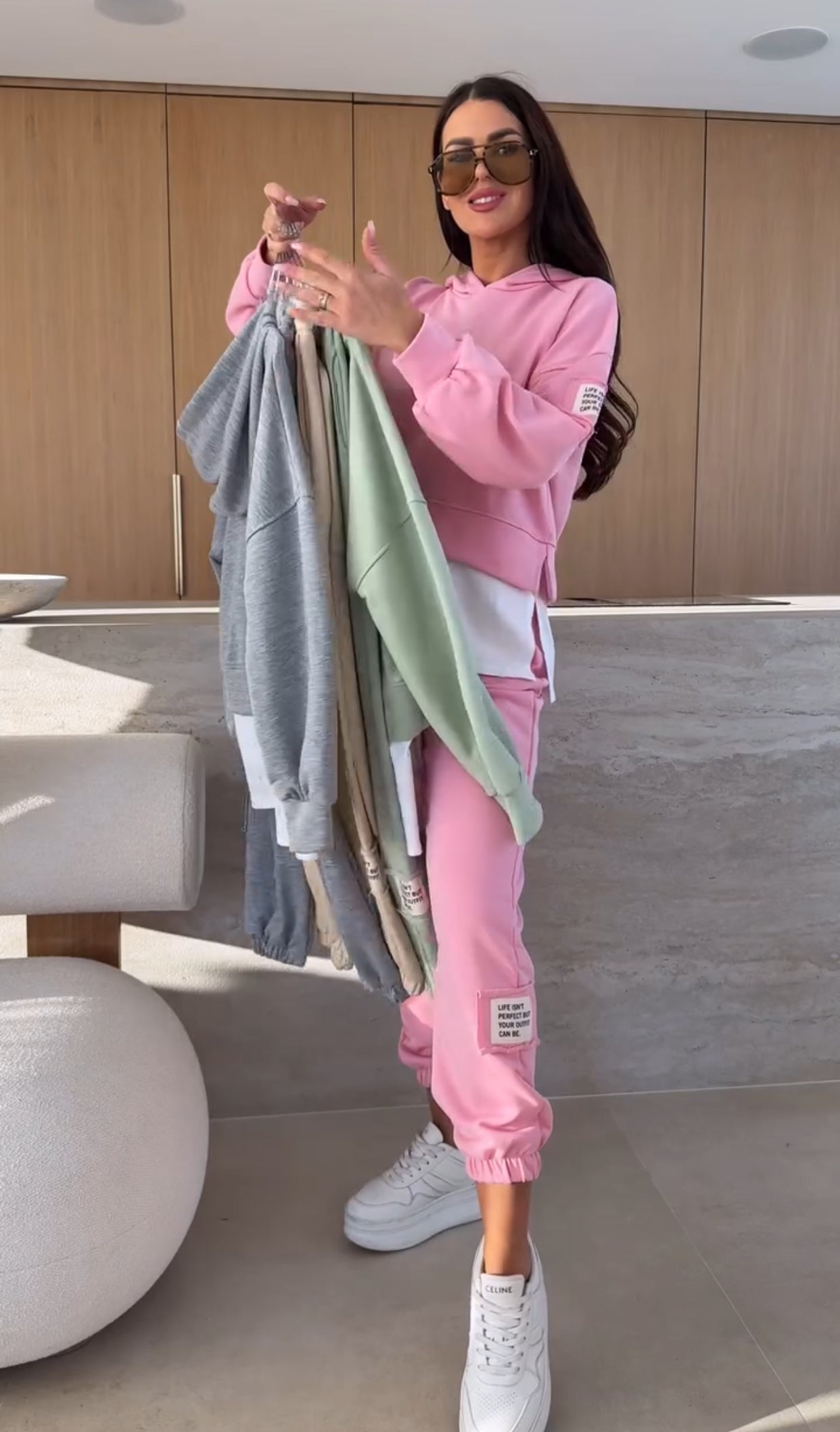 Alda - Ensemble Sweatshirt et Pantalon Élastique