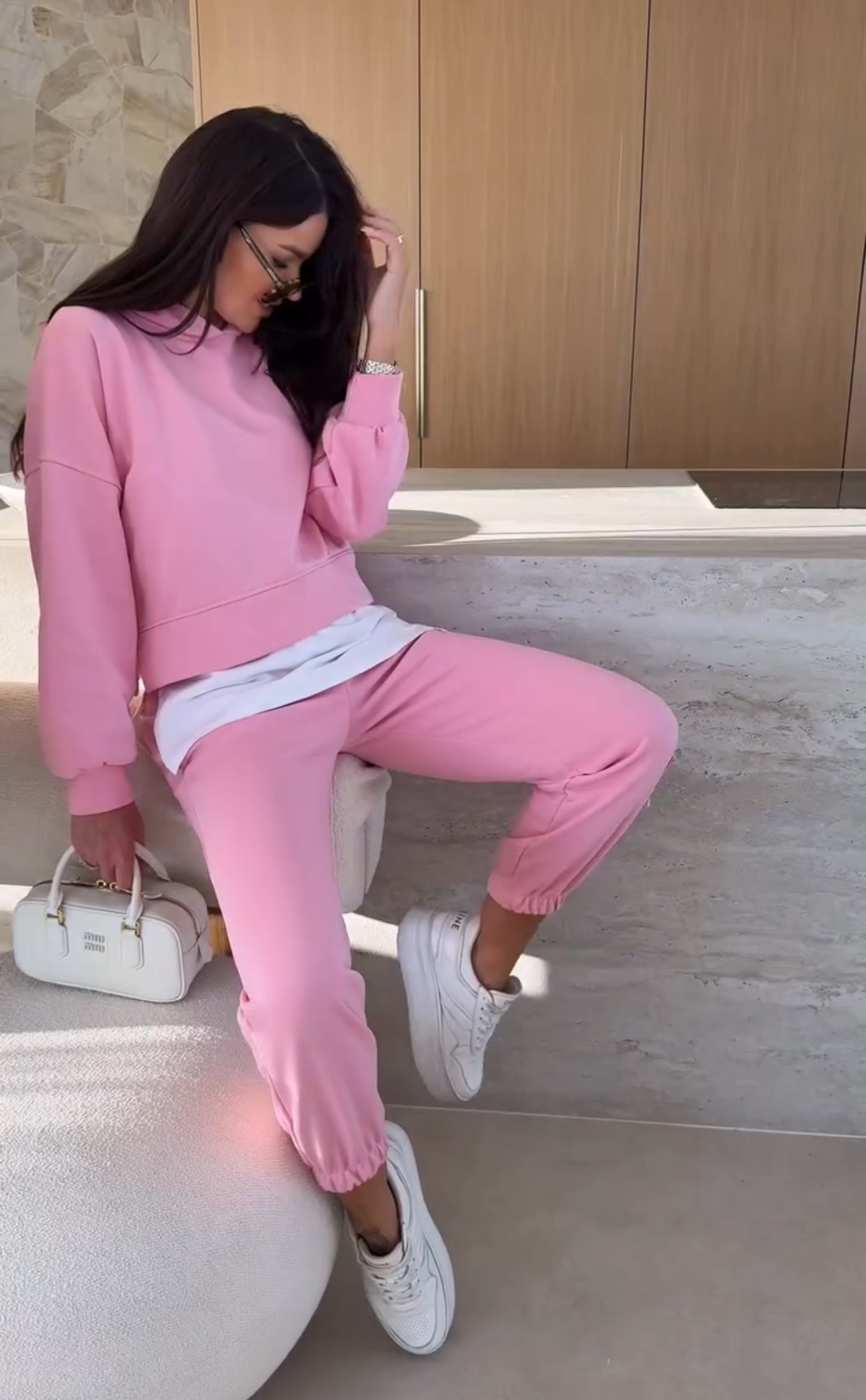 Alda - Ensemble Sweatshirt et Pantalon Élastique