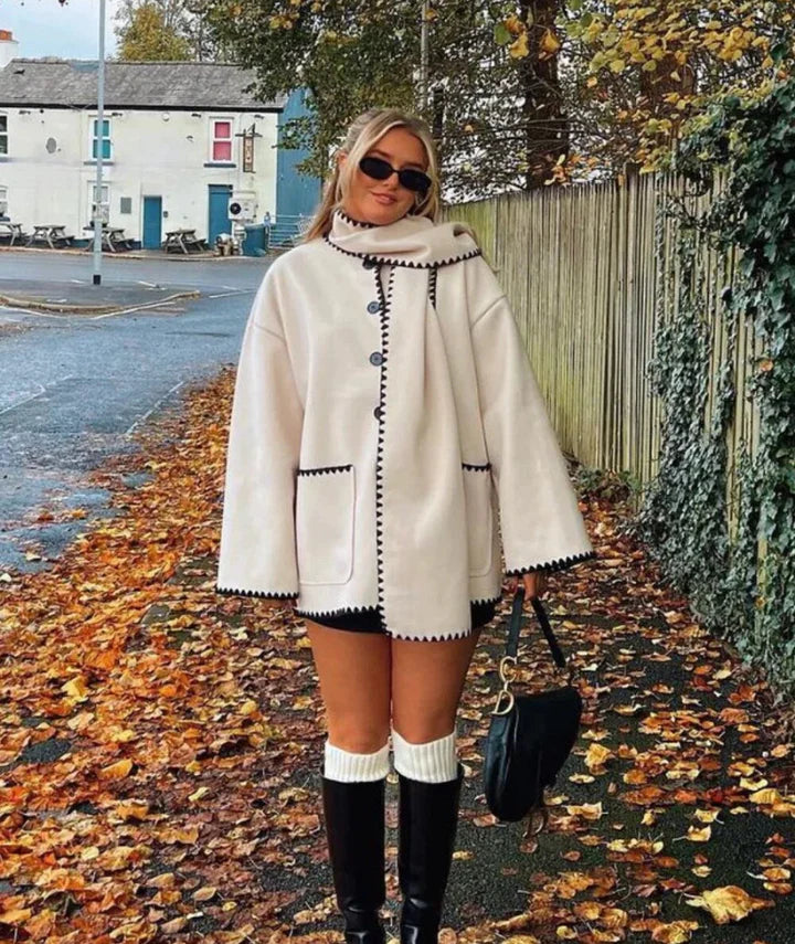 Evie – Manteau long au style élégant et naturel