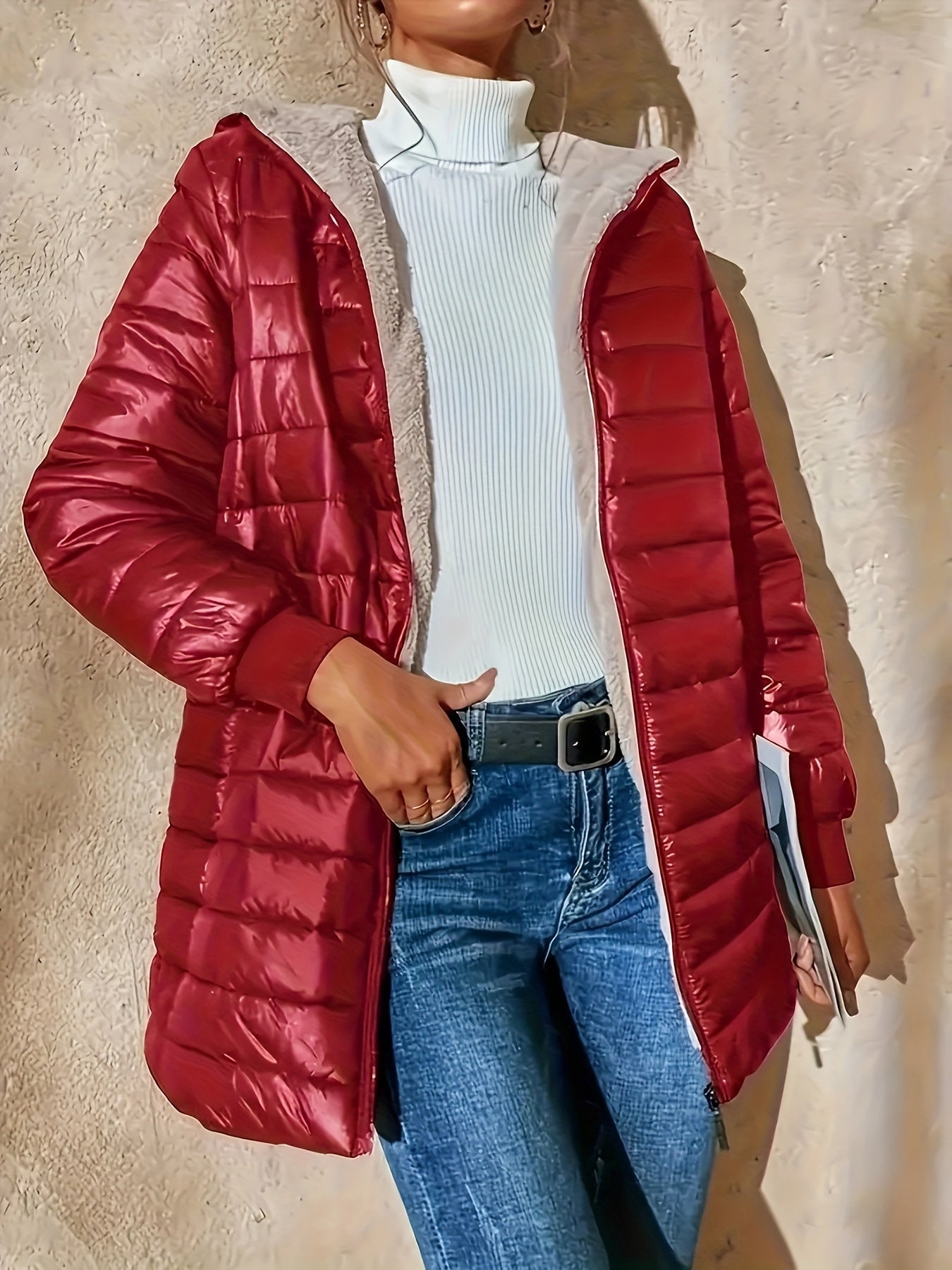 Liliana - Veste d'Hiver avec Doublure en Polaire