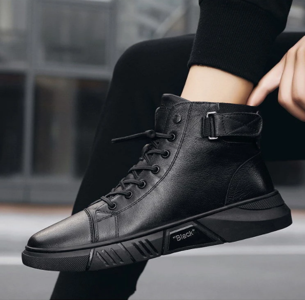 Alvize - Bottes pour homme en similicuir