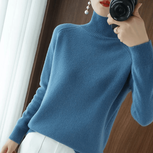 Rosanna – Pull à col roulé au style doux et raffiné