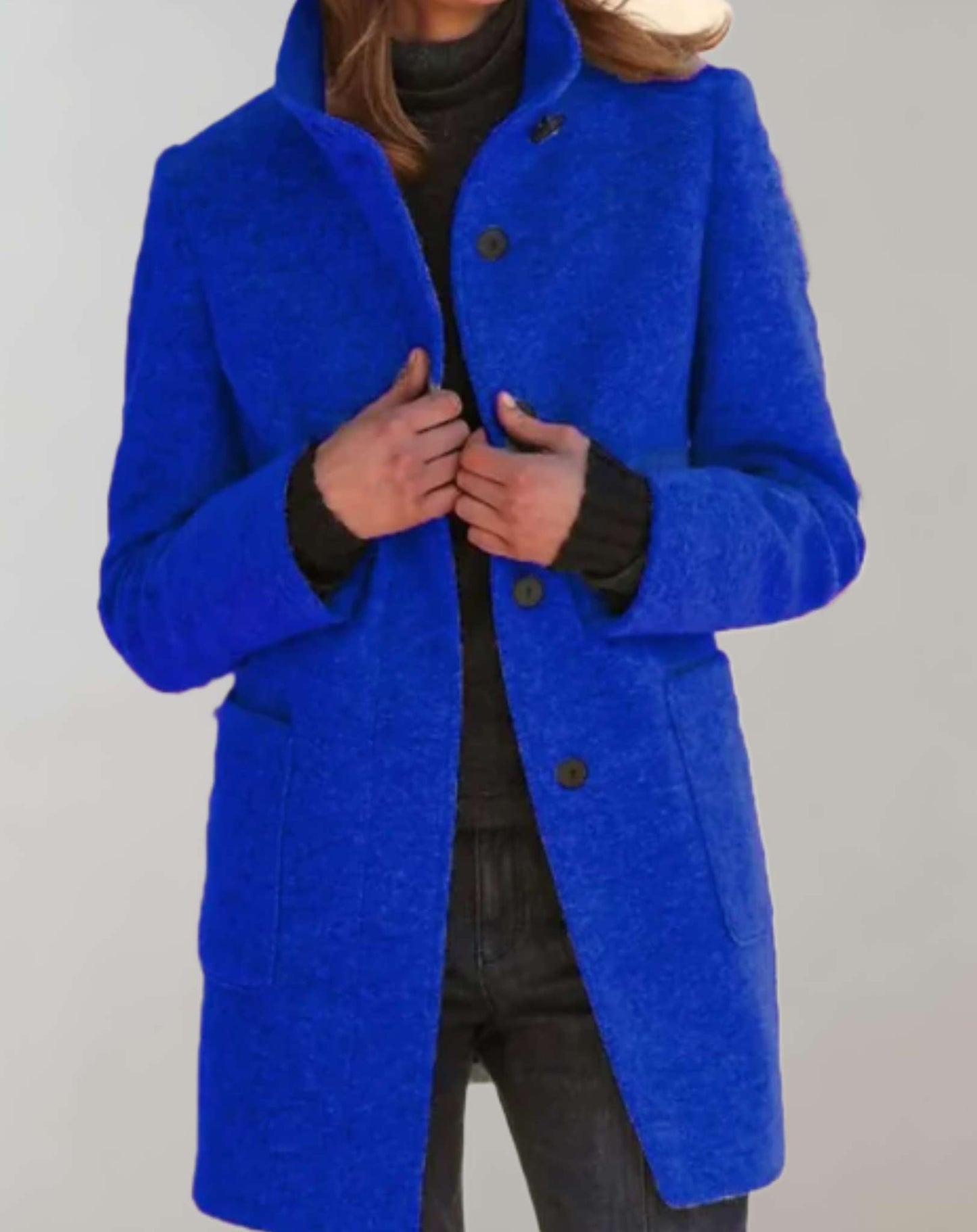 Francis – Manteau style laine longueur midi