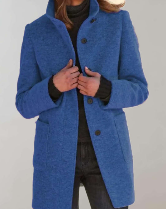 Francis – Manteau style laine longueur midi