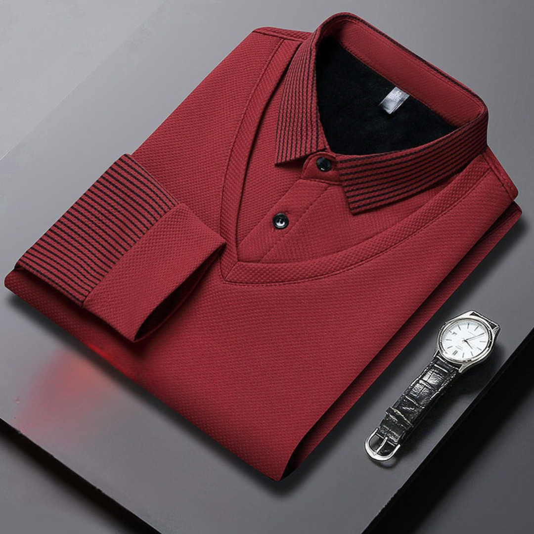 Charlie - Polo à manches longues pour hommes