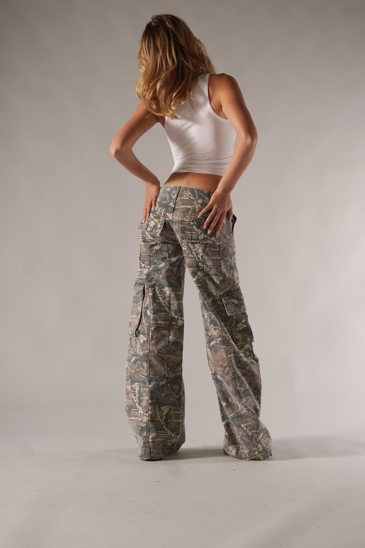 Hadara – Pantalon Cargo à Imprimé Motif
