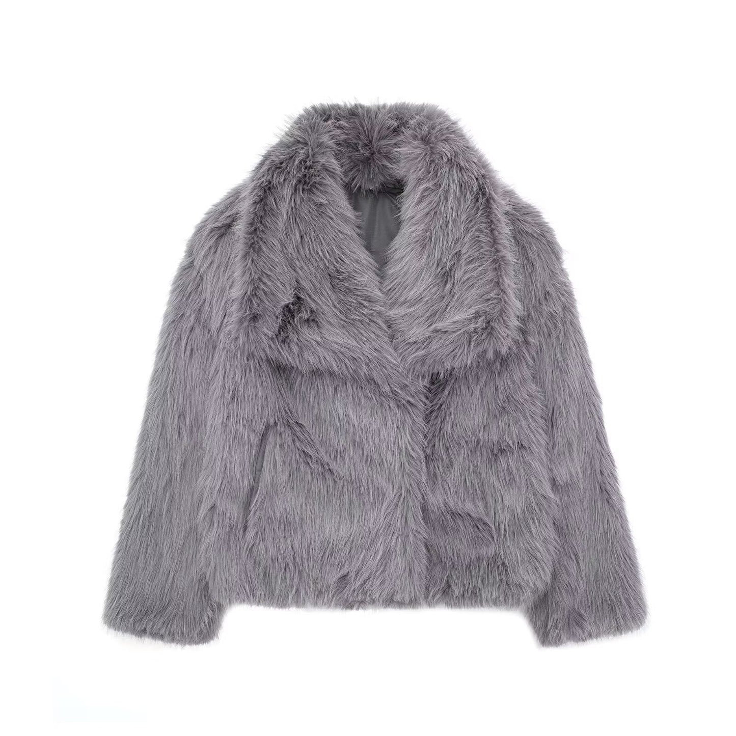 Sophie – Manteau au style pelucheux et élégant