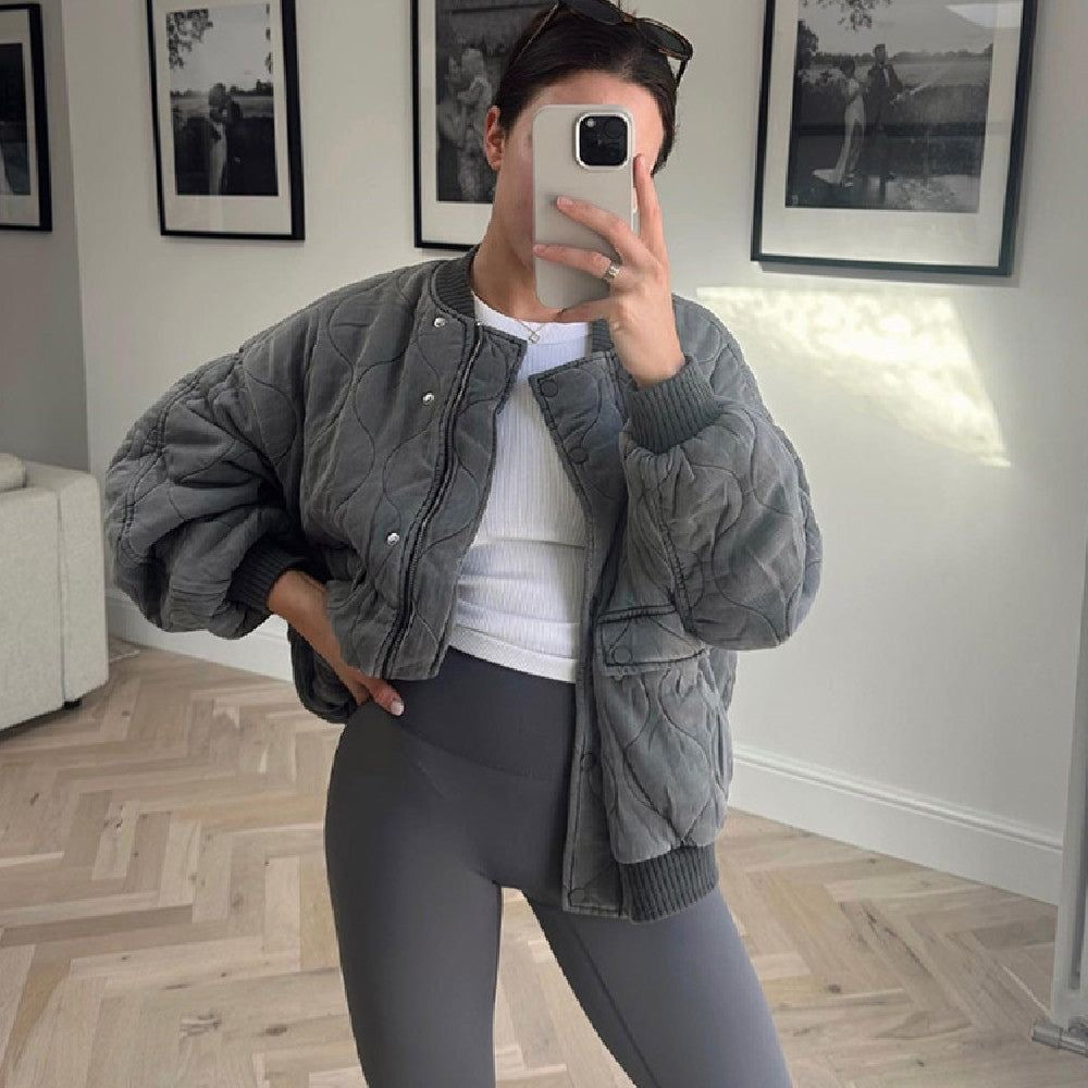 Flavia – Veste style bombardier coupe oversize