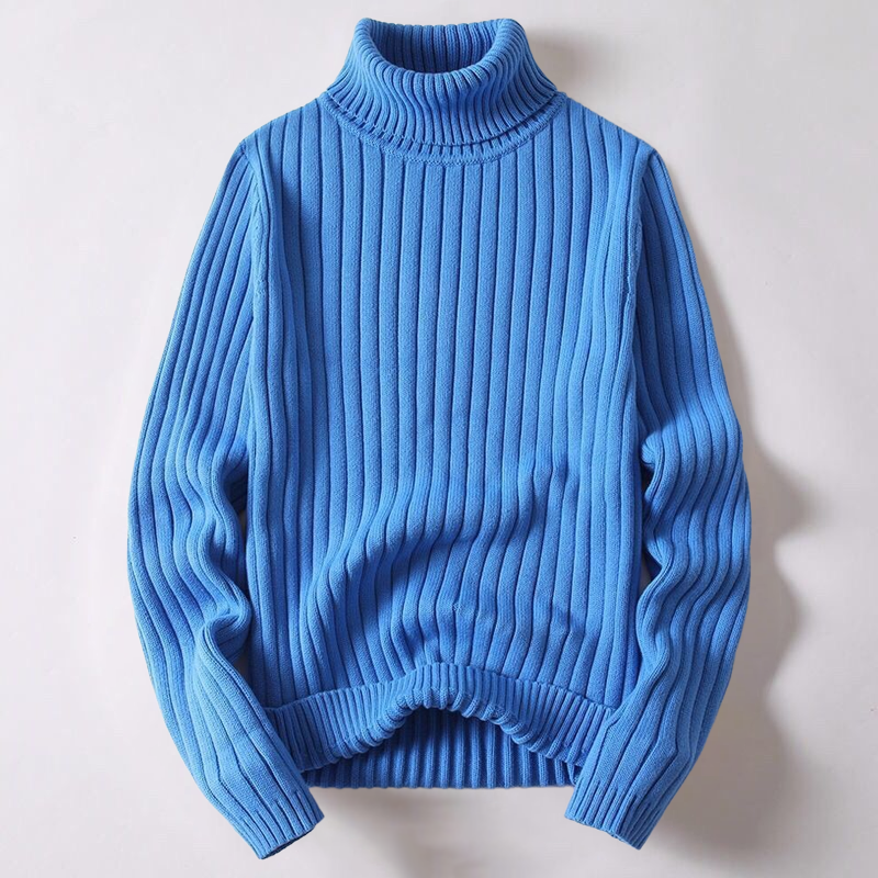 Juan – Pull à col roulé côtelé pour hommes
