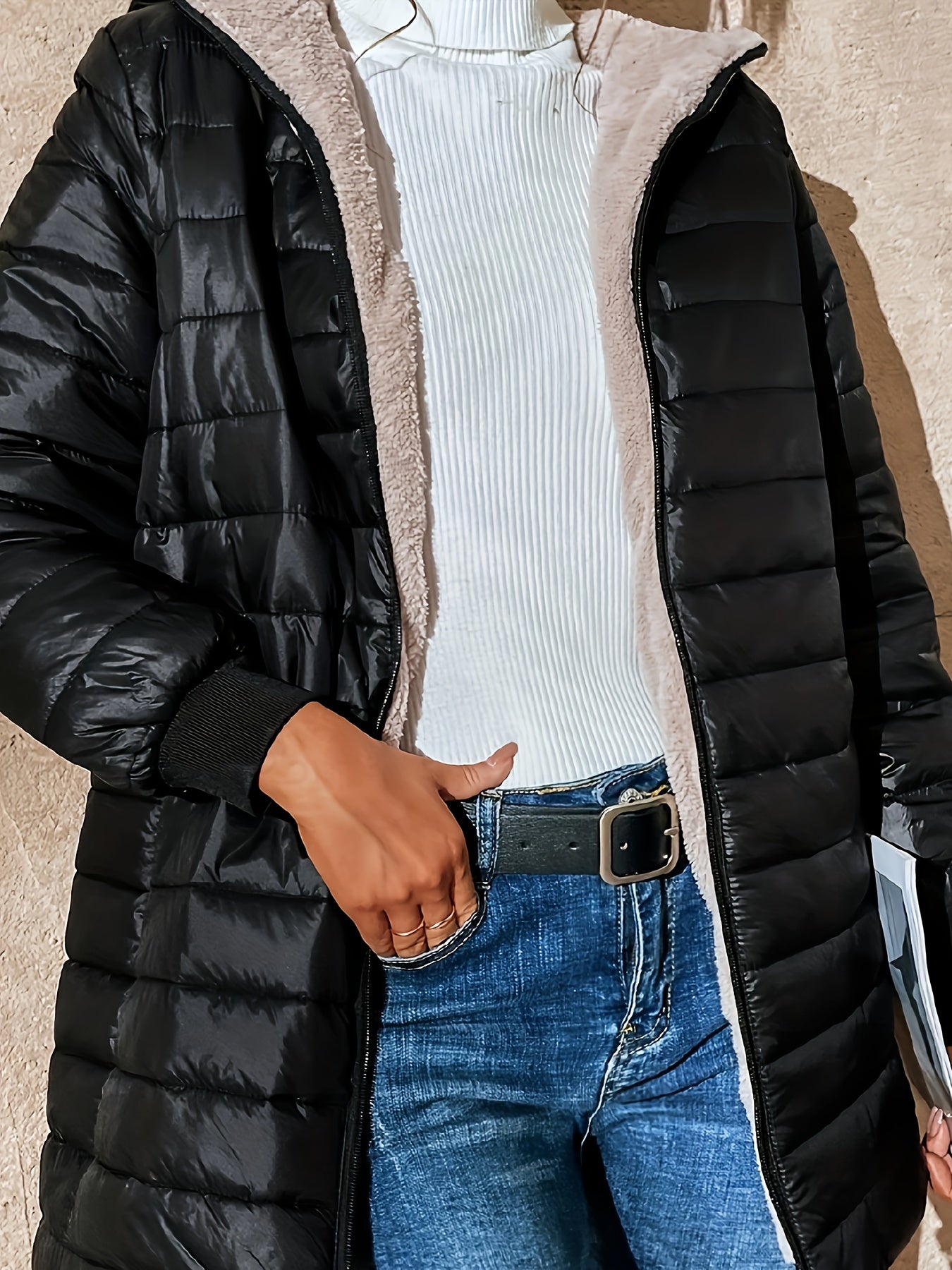 Liliana - Veste d'Hiver avec Doublure en Polaire