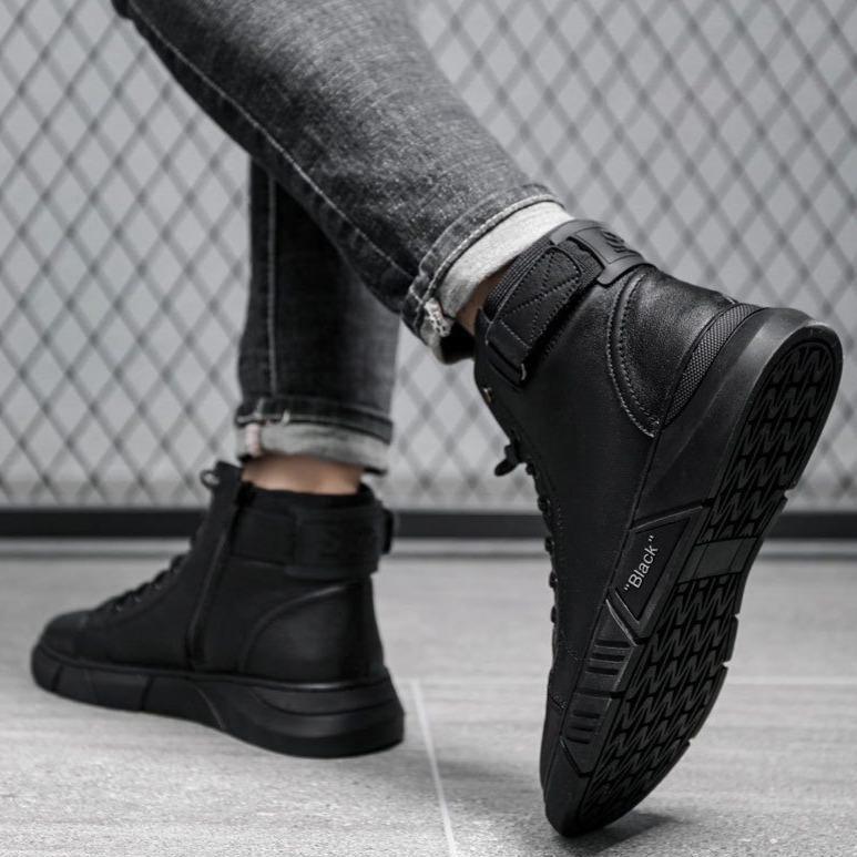 Alvize - Bottes pour homme en similicuir
