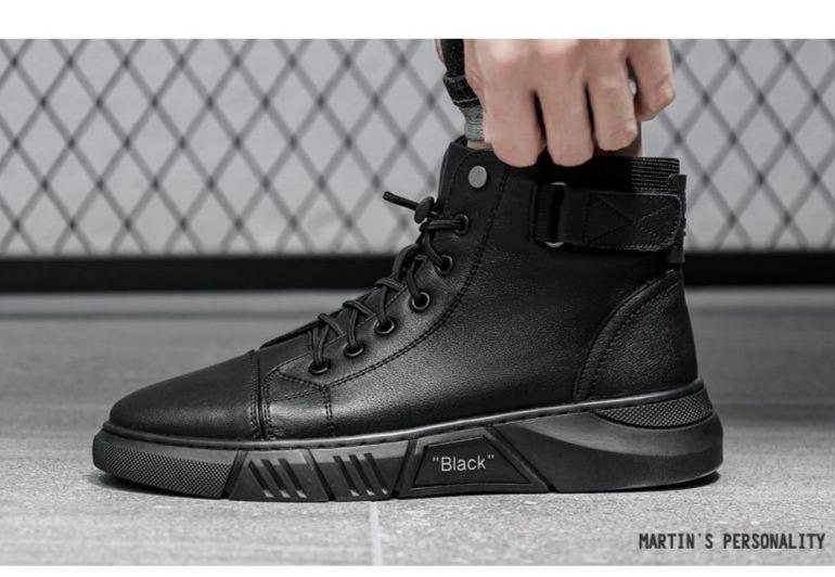 Alvize - Bottes pour homme en similicuir