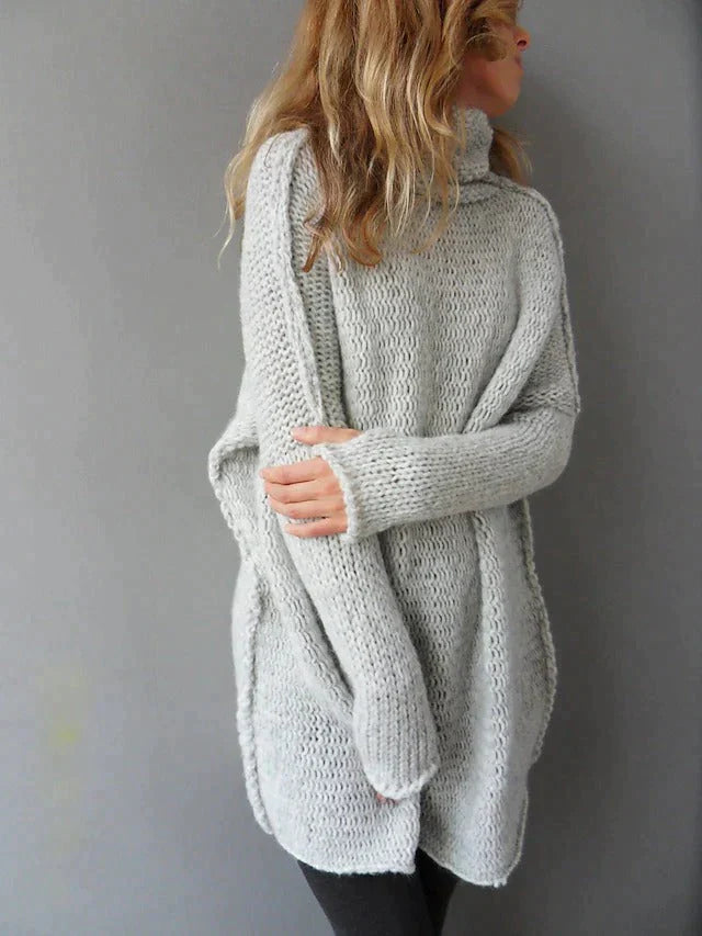 Imara - Pull en maille oversize à col roulé