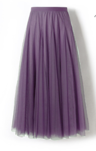 Lesley - Jupe Longue Style en Tulle
