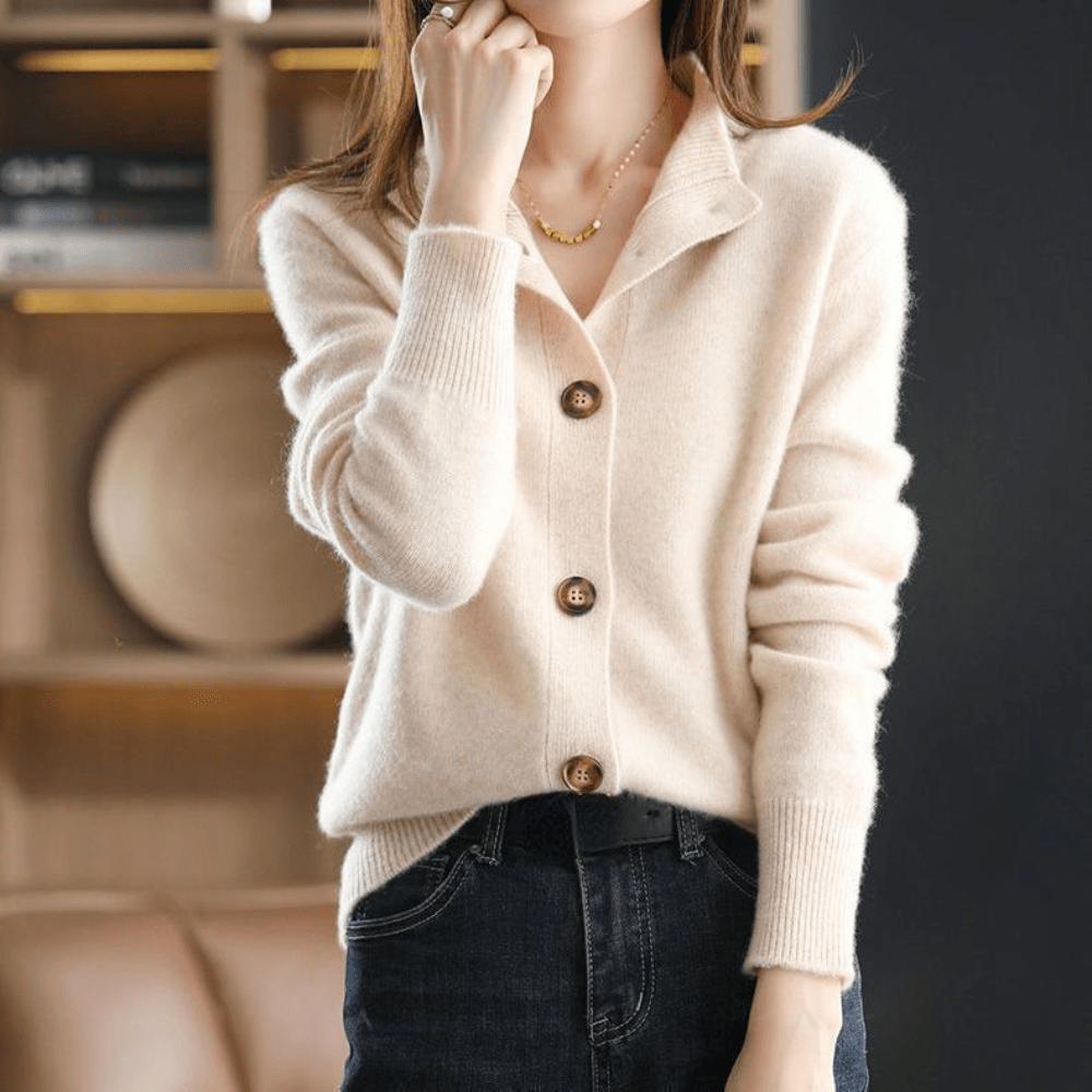 Jeza – Gilet raffiné à boutons et toucher doux
