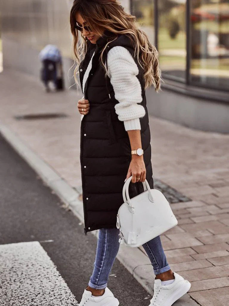 Hillary - Gilet Long Matelassé