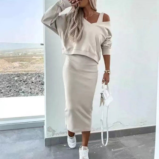 Millie - Ensemble robe midi et pull