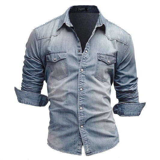 Alan - Chemise en Jean pour Homme