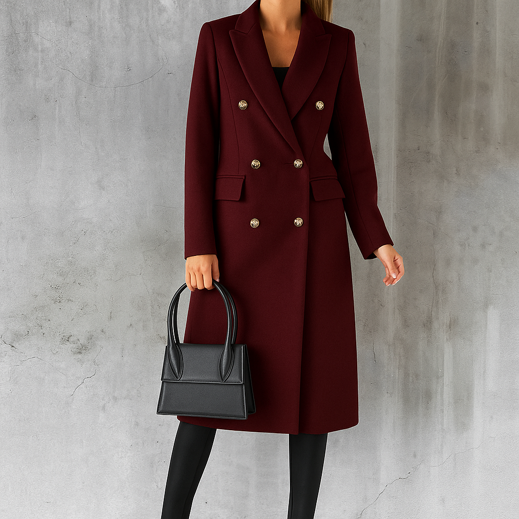 Leire - Manteau Trench Élégant - Noir - M - Elise Marseille