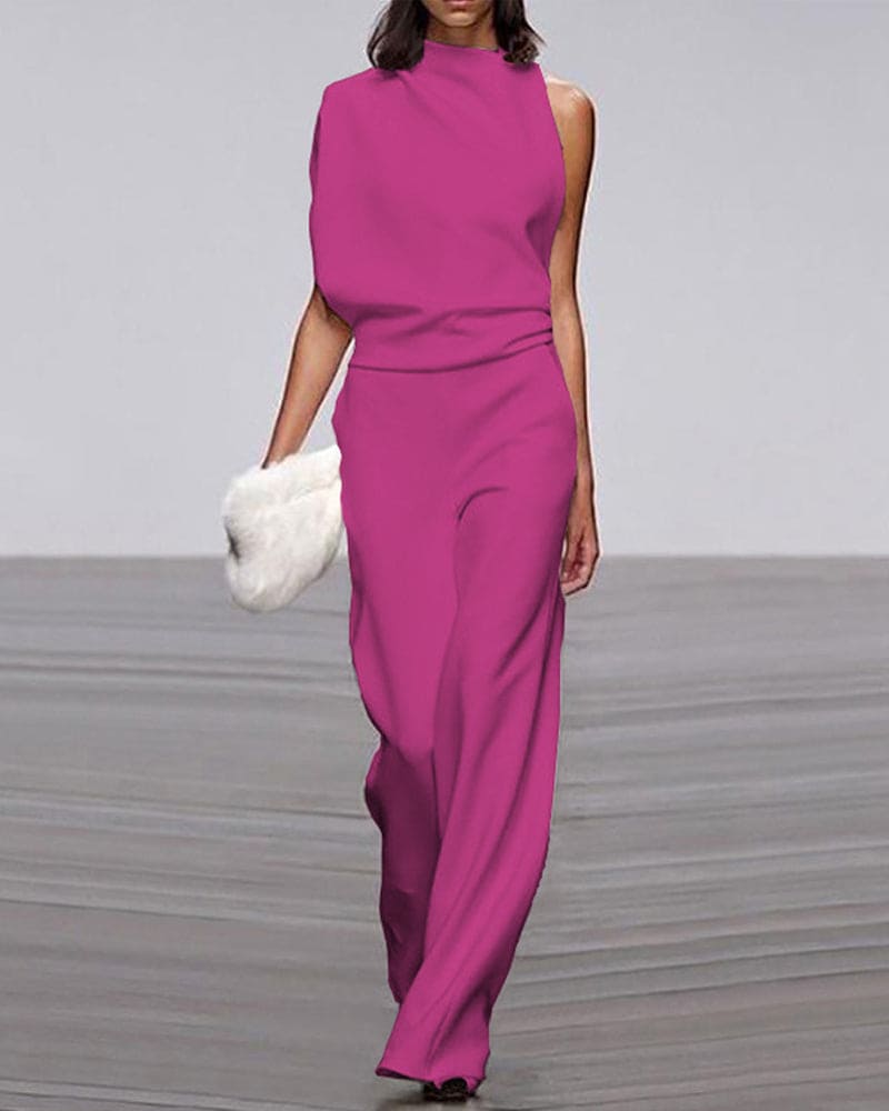 Kate - Elegant High-Neck Jumpsuit