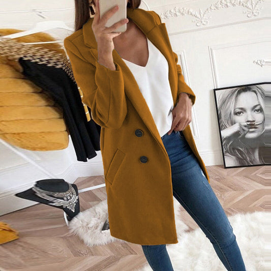 Tatiana - Manteau Long Essentiel et Élégant