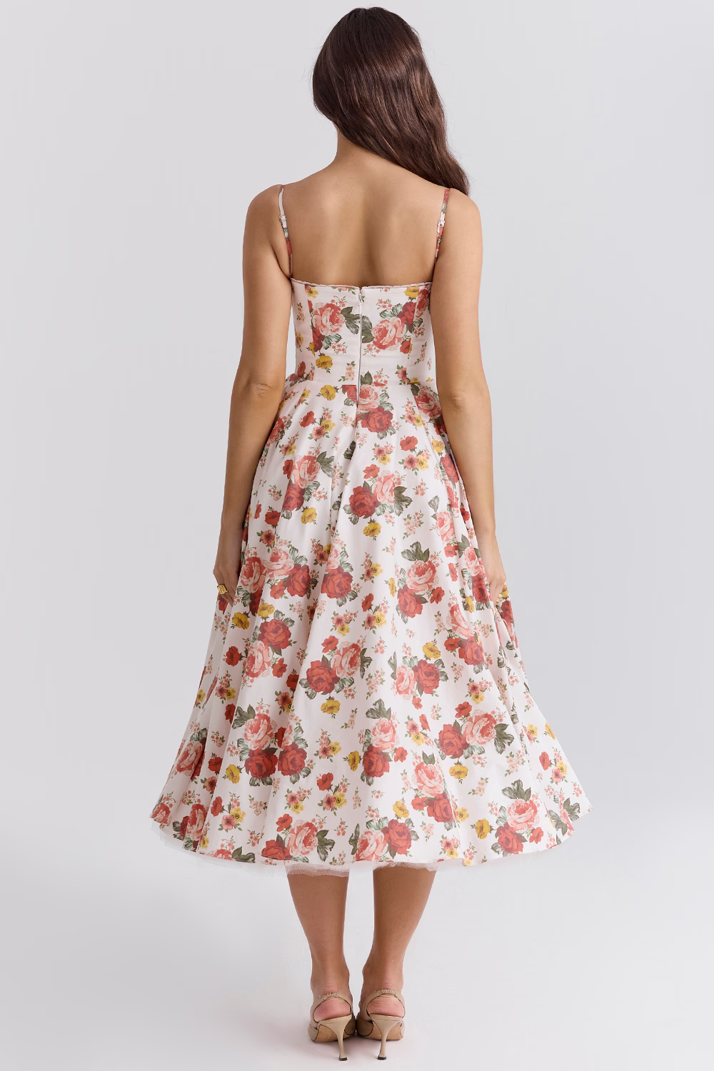 Valentina - Robe Midi Chic avec Doublure en Tulle