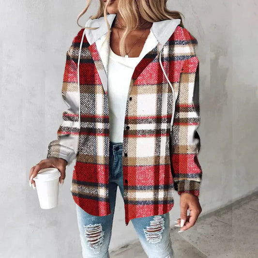 Maura - Veste à Carreaux Oversize