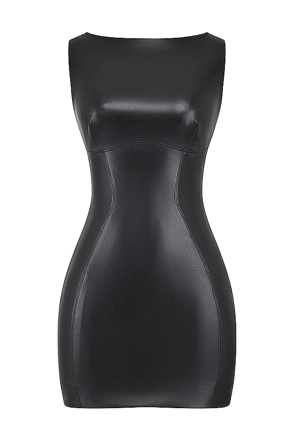 Ona - Robe mini en similicuir