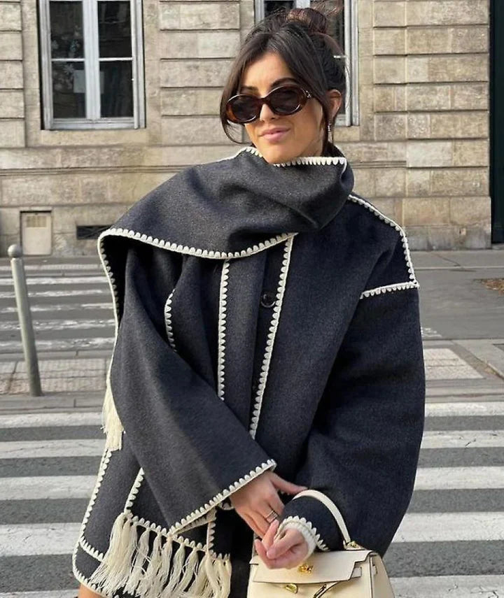 Evie – Manteau long au style élégant et naturel