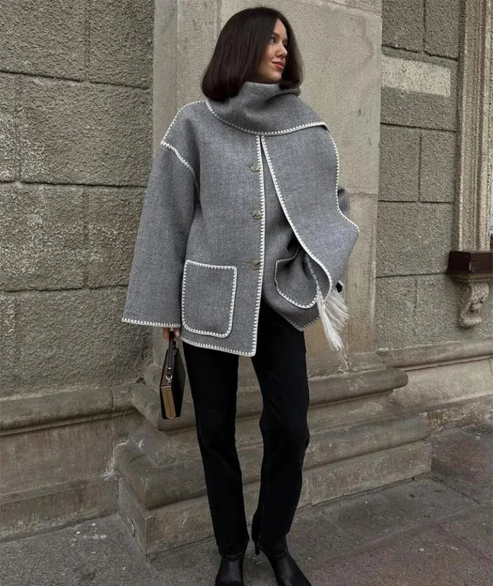 Evie – Manteau long au style élégant et naturel