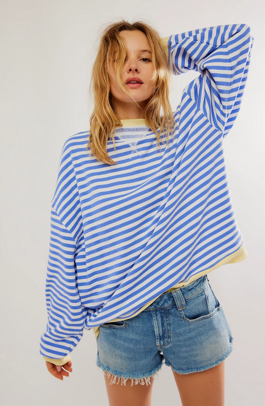 Maya - Pull oversized à rayures