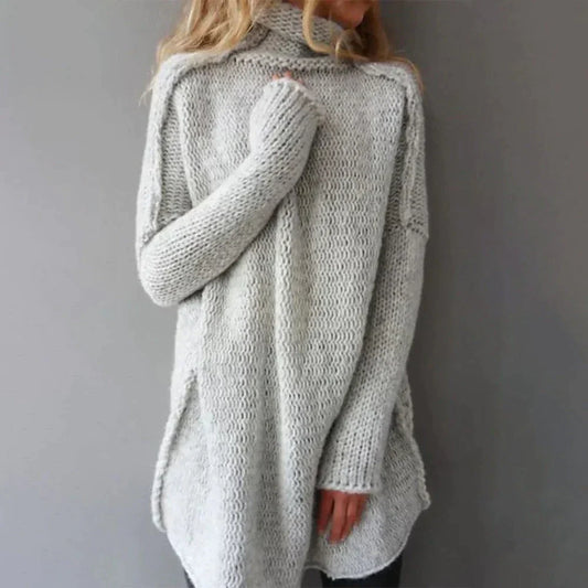 Imara - Pull en maille oversize à col roulé