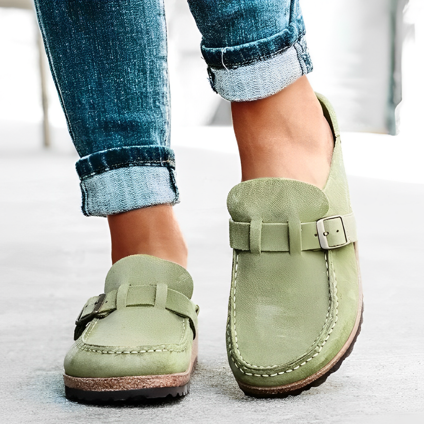 Lea - Sandales style mocassins pour femme