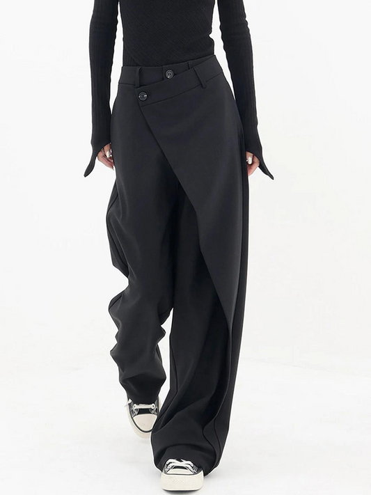 Tina - Pantalon Large à Croisé pour Femmes