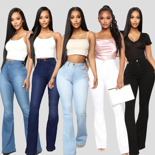 Jeans coupe galbée au style flatteur