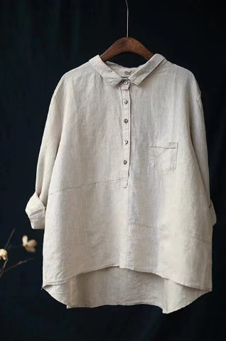 Alondra – Chemise style lin à coupe ample