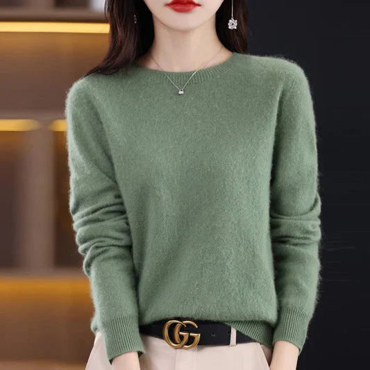 Julieta – Pull texturé à col rond au style féminin