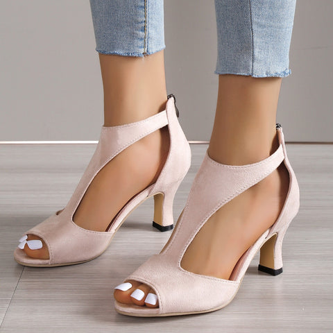 Kailyn – Chaussures à talons élégantes avec finition aspect cuir