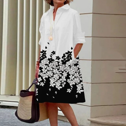 Yani - Robe Chemise Décontractée Unie