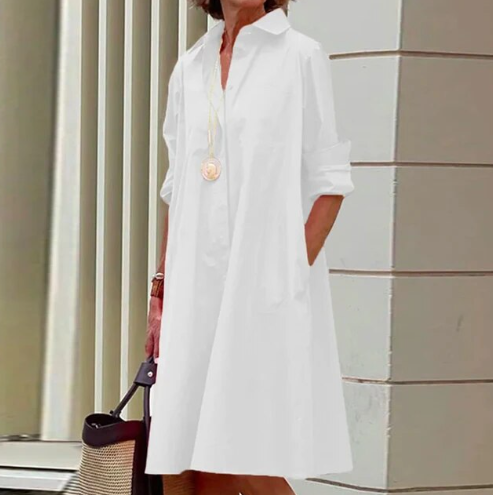 Yani - Robe Chemise Décontractée Unie