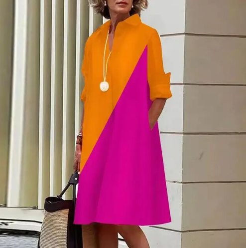 Yani - Robe Chemise Décontractée Unie