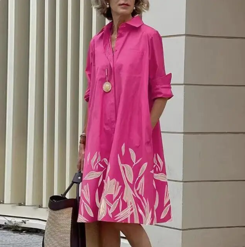 Yani - Robe Chemise Décontractée Unie